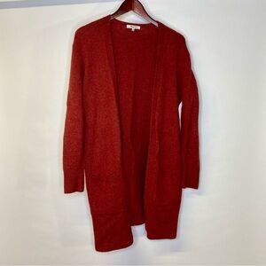 Madewell long wool blend cardigan sweater